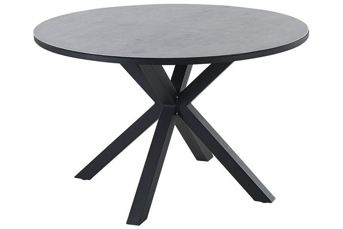 Altona Ruokapöytä 120 cm - Musta/Harmaa