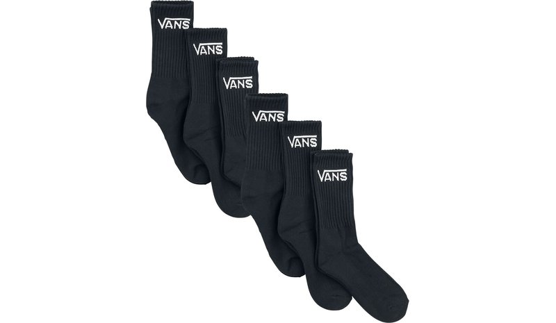 Vans - Classic Crew ROX (6er-Pack) - Sukat - Miehet - Musta
