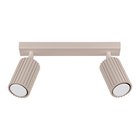 Sollux Lighting Karbon-seinävalaisin, taupen värinen