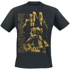 Iron Maiden - Eddie Big Hand Yellow - T-paita - Miehet - Musta
