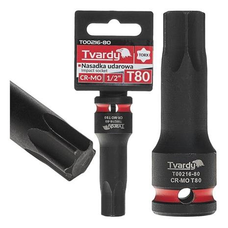 Impact Torx T80 1/2 Cr-mo pää – kuva 1/1