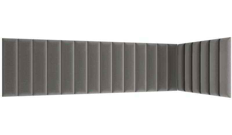 NORE Quadratta Monolith 85 -seinäpaneelisarja, harmaa