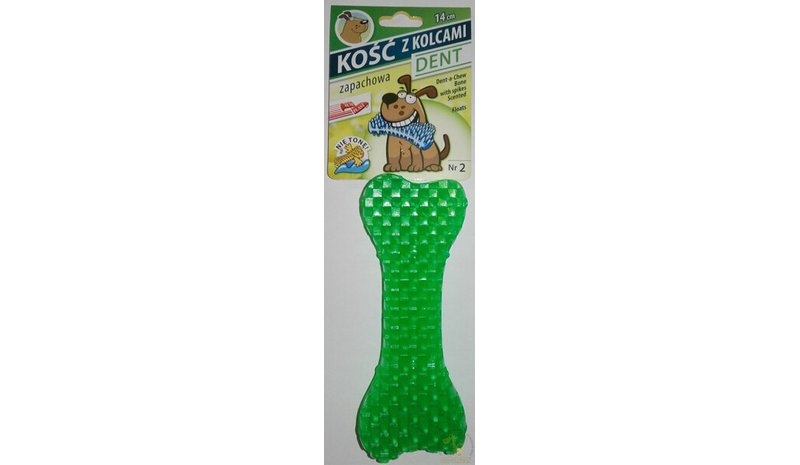 Sumplast koiranluu piikkeillä, 14 cm – kuva 1/1