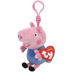 Ty Peppa Pig George key clip pehmolelu