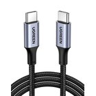 UGREEN Tyyppi C - Tyyppi C Kaapeli UGREEN US316, 100 W, 1 m (musta), Black