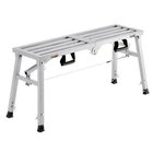 Taitettava työtaso, säädettävä korkeus, maksimikuorma 180 kg, korkeudet 500, 620 ja 740 mm