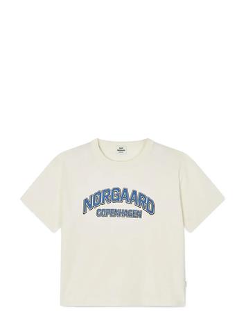 Mads Nørgaard Dry Single Tristi Tee - Cream - 176