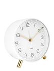 KARLSSON Alarm Clock Lofty Metal Matt Green - White - Ø11CM