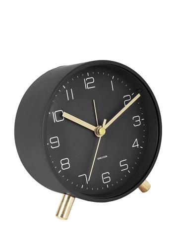KARLSSON Alarm Clock Lofty Metal Matt Green - White - Ø11CM