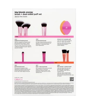 Real Techniques Big Blends 6 Piece Set Sivellinsetti 1 kpl