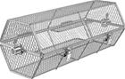 Pyörivä friteerauskori Texas Club Rotisserie Basket, 33x33x19 cm, hopeanvärinen