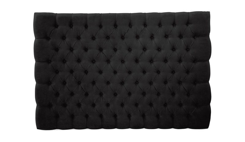 Sängynpääty Celine 210 cm Sametti - Musta