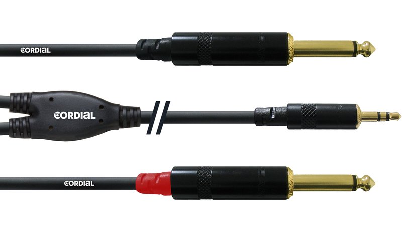Cordial 3.5mm/2 x 6.3 mm, 1.5 m – kuva 2/3