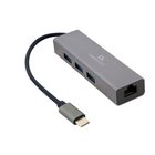 GEMBIRD A-CMU3-LAN-01 HUB & CENTRATOR USB 3.2 GEN 1 (3.1 GEN 1) TY