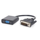 DVI-D videokaapeli VGA:lle - Gembird - A-DVID-VGAF-01 - 0,2 m - Uros/Naaras - Musta