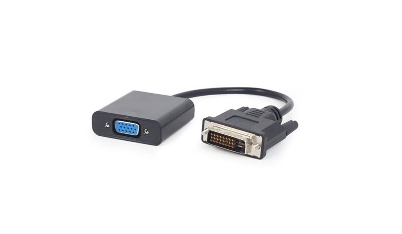 DVI-D videokaapeli VGA:lle - Gembird - A-DVID-VGAF-01 - 0,2 m - Uros/Naaras - Musta – kuva 2/3