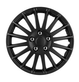 Streetwize Lightning Matt Black 15' musta pölykapseli, Vanteet