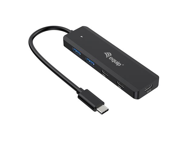 USB-keskitin Equip 128964 Musta