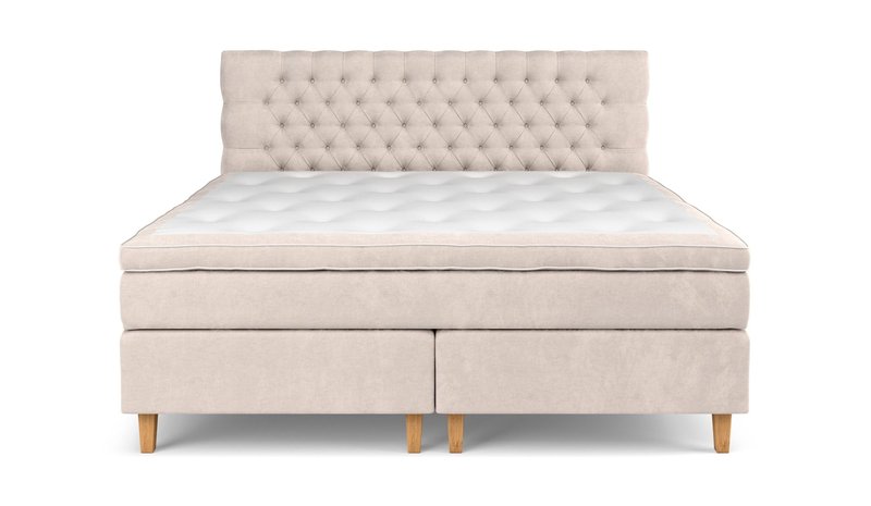 Jenkkisänky Celine 210x210 cm Sametti - Beige