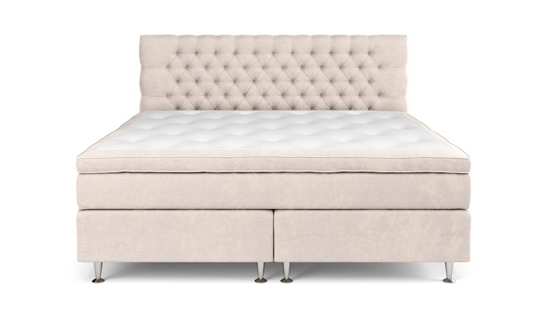 Jenkkisänky Celine 210x210 cm Sametti - Beige