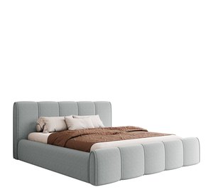 Varlinor Sängynrunko 200x200 cm Säilytystilalla - Vaaleanharmaa