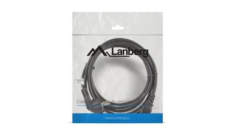 LANBERG SCHUKO CEE 7/7 - IEC320 C13 3M VIRTAKAAPELI – kuva 2/2
