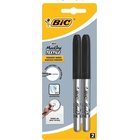 Bic Marking Tekstiilitussi, musta, 2 kpl.