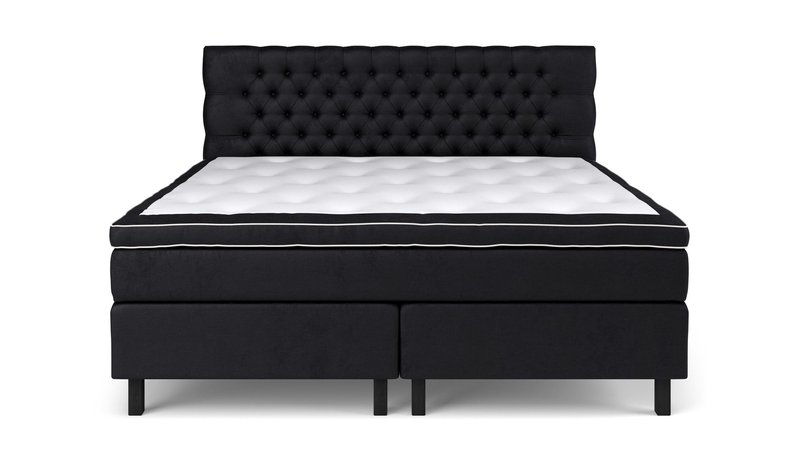 Sänkypaketti Celine 210x210 cm Sametti - Musta