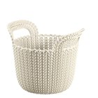 Kudottu kori Curver KNIT XS 3L 23x19x19 cm, valkoinen