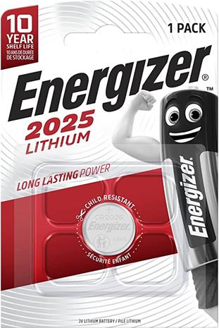Energizer CR2025 litium 3V tabletin akku