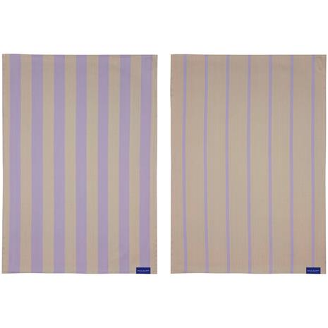 Mette Ditmer Stripes keittiöpyyhe 50x70 cm 2 kpl Sand