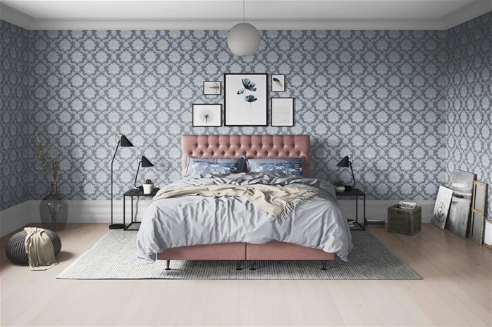 Jenkkisänky Joluma 120x200 cm Medium - Tummaroosa