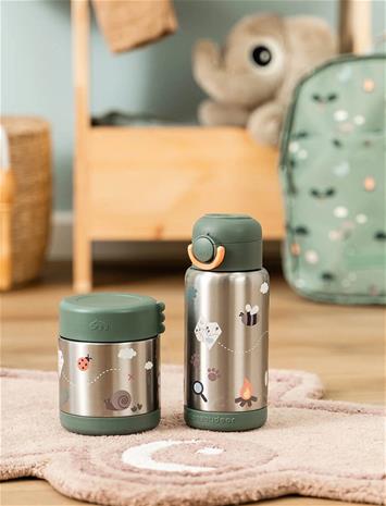 Done by Deer - Insulated straw bottle Tiny trails - Green - 340 ml – kuva 2/7