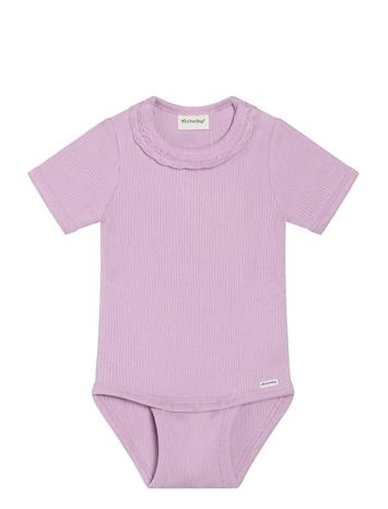 Minymo Body Ss Rib - Grey - 68