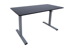 Työpöytä Ergo Optimal 1-moottorilla 120x60 cm Musta/Harmaa -