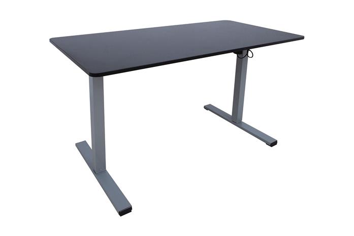 Työpöytä Ergo Optimal 1-moottorilla 120x60 cm Musta/Harmaa -
