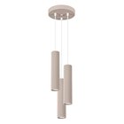 Sollux Lighting riippuvalaisin Karbon 3P, taupen värinen