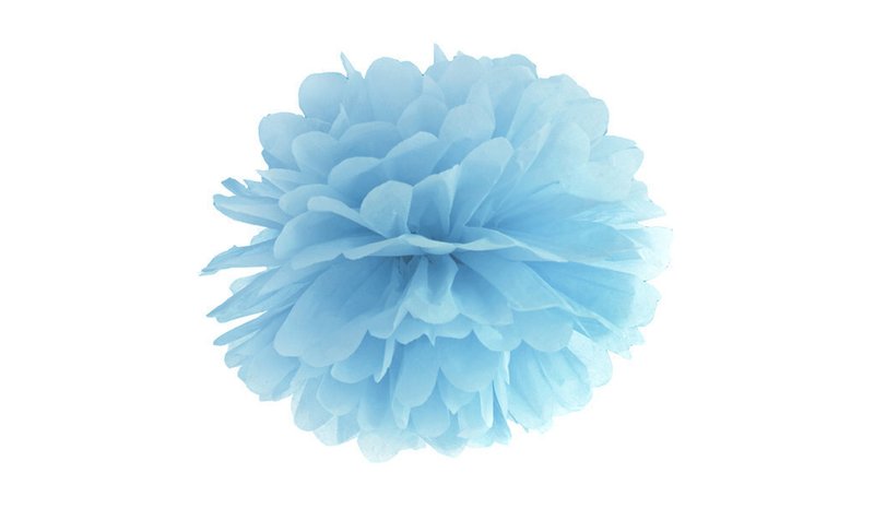 Pom pom, sininen, 25 cm