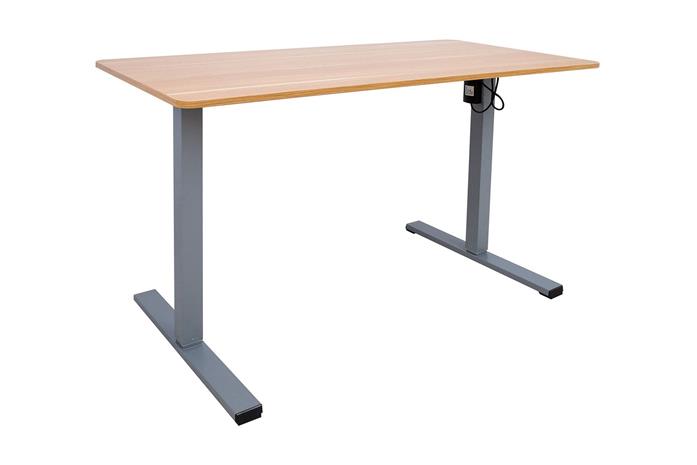 Työpöytä Ergo Optimal 1-moottorilla 120x60 cm Puu/Harmaa -