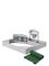 ROBA Sandpit With Large Mud Kitchen And Cover, - Grey - 113X113X54CM – kuva 1