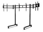 Next Level Racing Round Tube Freestanding Triple Monitor Stand, näyttöteline