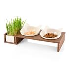 CanadianCat Company Cat Diner -ruokintapiste puu: 2x250ml, ä˜15cm kissa