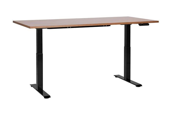 Bina Työpöytä 72x160 cm - Tumma puu/Musta