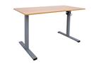 Työpöytä Ergo Optimal 1-moottorilla 120x60 cm Tammi/Harmaa -