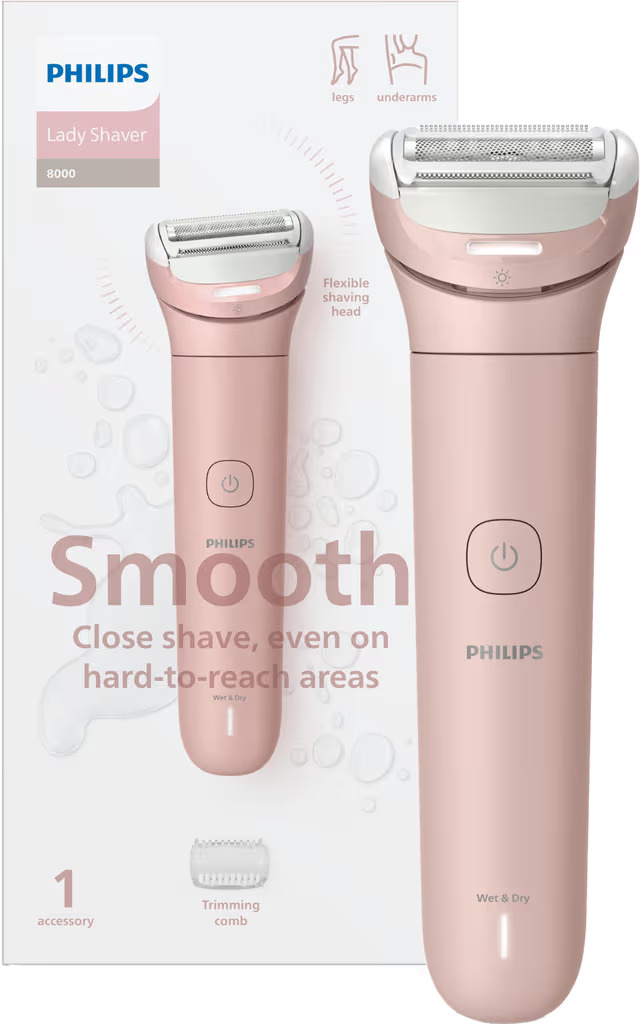 Philips Series 8000 ladyshaver BRL129/00 (vaaleanpunainen)