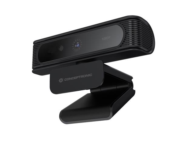 Conceptronic AMDIS09B 1080p Windows Hello Face Recognition Webcam, web-kamera