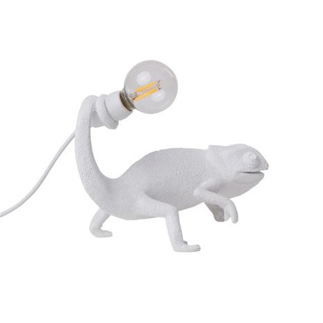 Seletti Chameleon Lamp Still Table Lamp, White