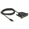 Delock Adapter USB Type-C™ 2.0 Stecker > 1 x Parallel DB25 Buchse – kuva 1