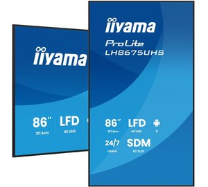 Iiyama ProLite LH8675UHS-B2AG (85,6"), näyttö