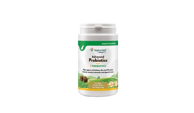 70kpl Advanced Probiotics + NaturVet koirien täydennysravinto